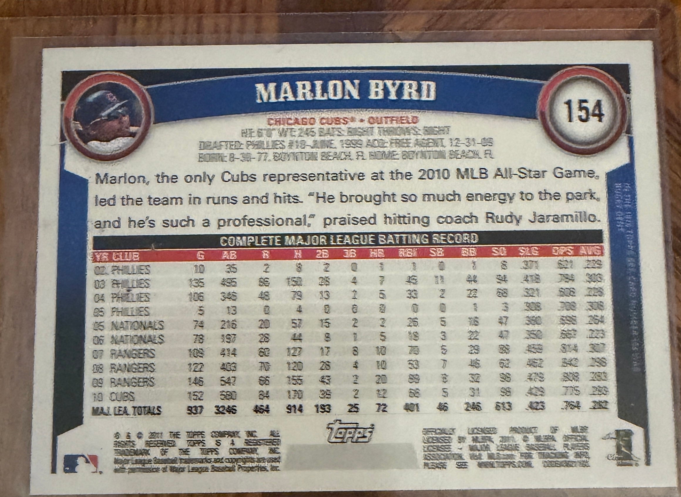 2011 Topps Diamond Anniversary Marlon Byrd