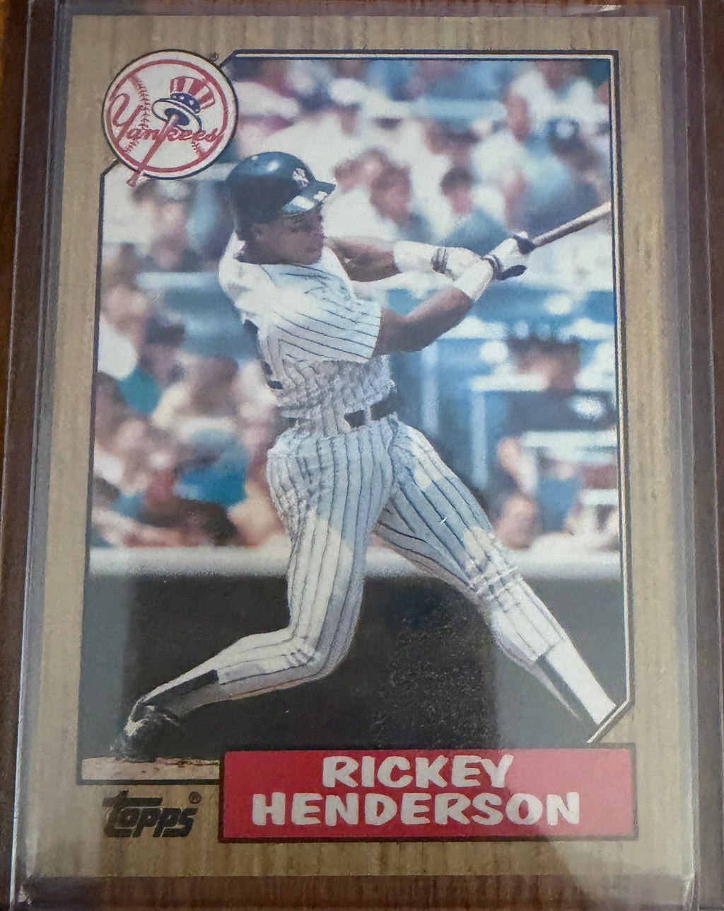 1987 Topps baseball Rickey Henderson